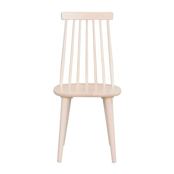 Beżowe krzesło do jadalni z drewna kauczukowca Rowico Lotta-image-3