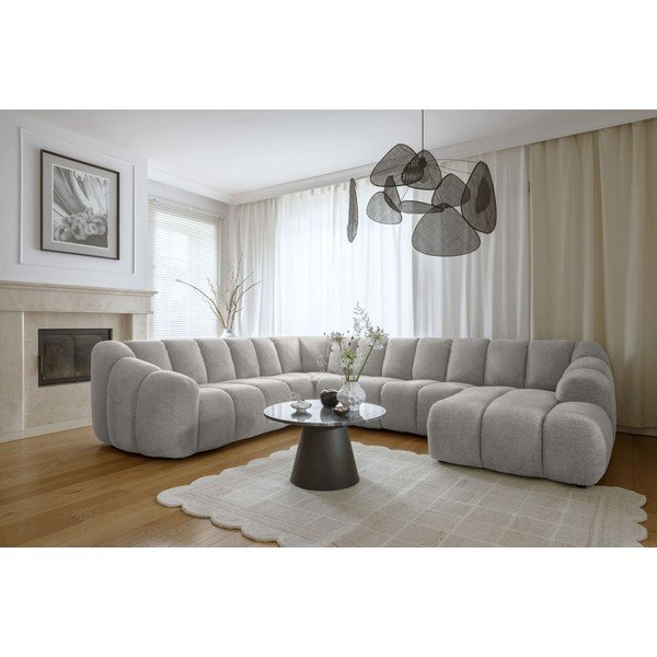 Jasnoszary narożnik (lewostronny/w kształcie litery U) Shell – Miuform-image-1