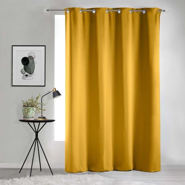Żółta zasłona zaciemniająca 135x280 cm Occult – douceur d'intérieur-image-3