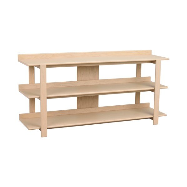 Konsola z blatem w dekorze dębu w jasnym naturalnym kolorze 43x150 cm Kilian – Rowico