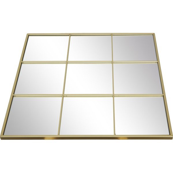 Lustro ścienne z metalową ramą w kolorze złota Westwing Collection Clarita, 70x70 cm-image-2