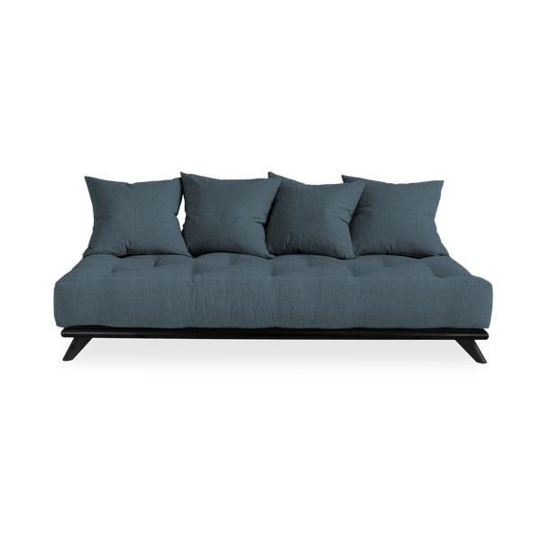 Sofa z ciemnoniebieskim obiciem Karup Design Senza Black/Deep Blue