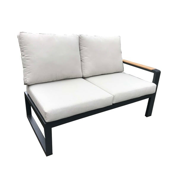 Szary aluminiowy zestaw mebli ogrodowych dla 5 osób Rotterdam – Rojaplast-image-3