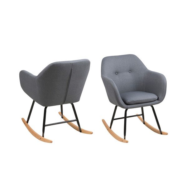 Ciemnoszary fotel bujany Actona Emilia-image-4