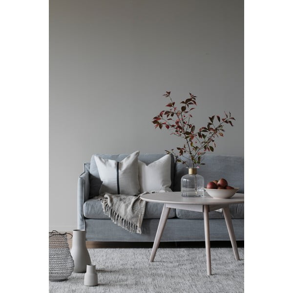 Naturalny okrągły stolik w dekorze dębu 90x90 cm Yumi – Rowico-image-2