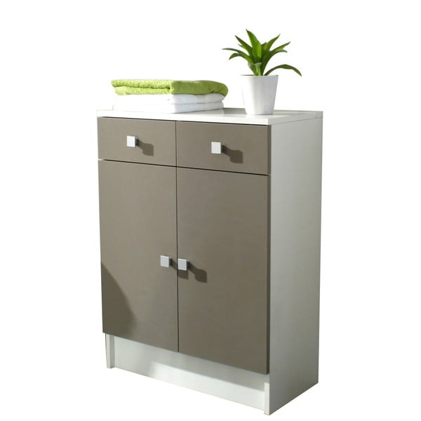Szaro-brązowa szafka łazienkowa TemaHome Combi, szer. 60 cm