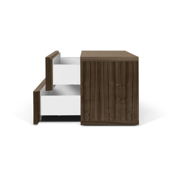 Brązowa szafka nocna z 2 szufladami TemaHome Aurora-image-3