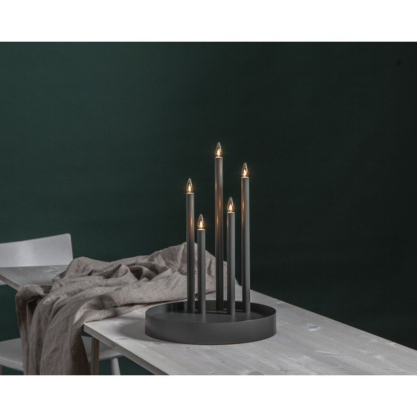 Czarna dekoracja świetlna ø 32 cm Deco – Star Trading-image-2