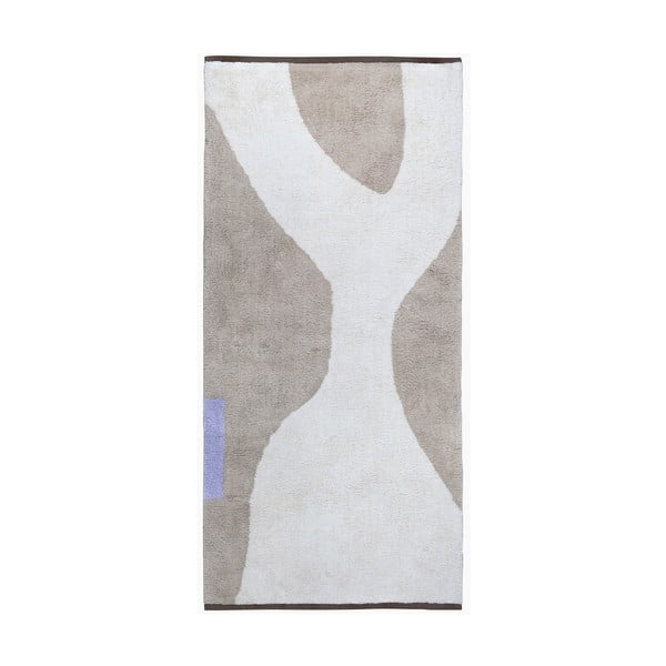 Biało-beżowy bawełniany chodnik odpowiedni do prania 70x150 cm Figura – Mette Ditmer Denmark