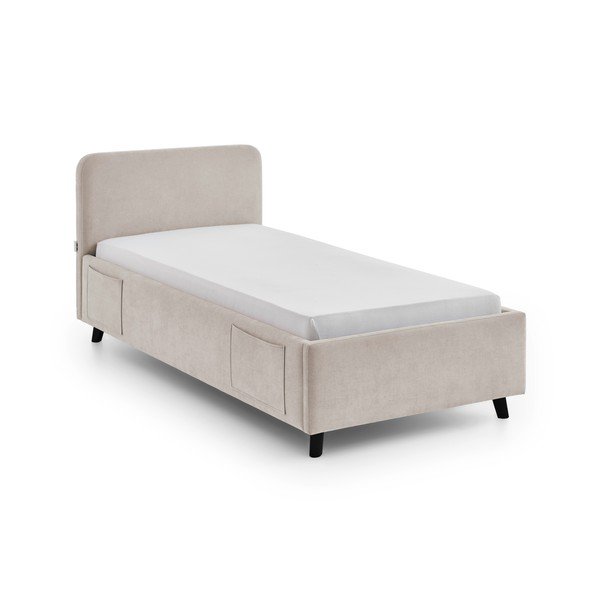 Beżowe łóżko dziecięce ze schowkiem ze stelażem 90x200 cm Cosy – Meise Möbel