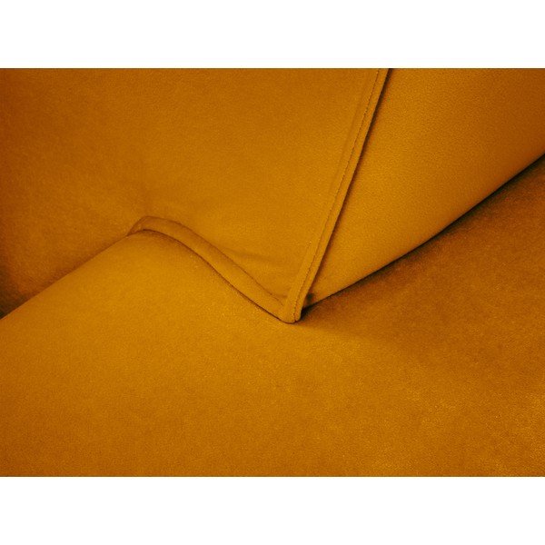 Żółta aksamitna sofa Cosmopolitan Design Siena-image-1