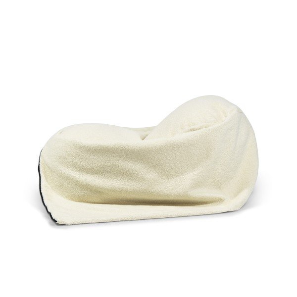 Kremowy dziecięcy worek do siedzenia z materiału bouclé Cocoon 80 – SLOWDOWN-image-4
