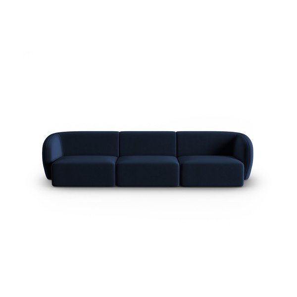 Niebieska aksamitna sofa 266 cm Paolo – Milo Casa