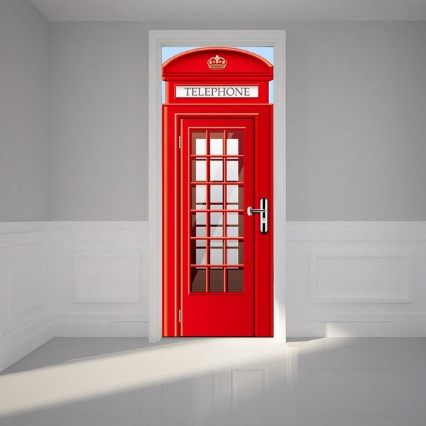Tapeta na drzwi WALPLUS UK Telephone Booth, 88x200 cm-image-3