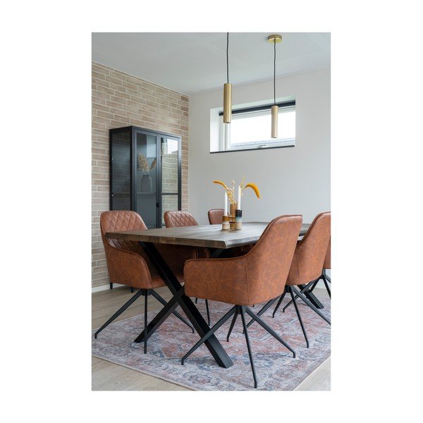 Jasnobrązowy tapicerowany fotel jadalniany Harbo – House Nordic-image-2