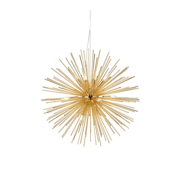 Lampa wisząca w kolorze złotym z metalowym kloszem 72x72 cm Soleil – Markslöjd-image-4