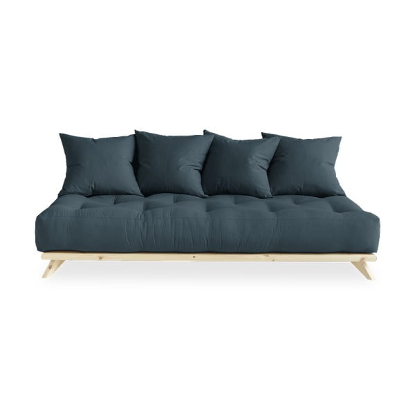 Sofa z niebieskim obiciem Karup Design Senza Natural/Petrol Blue