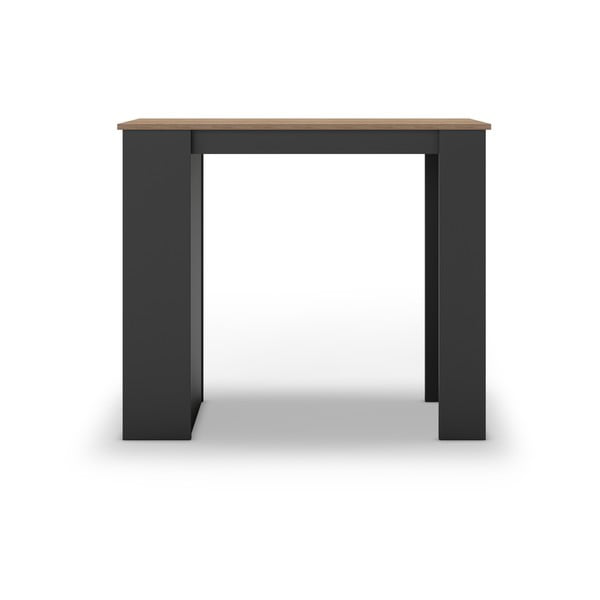 Stolik barowy z blatem w dekorze dębu 47x120 cm Peru – Marckeric-image-1