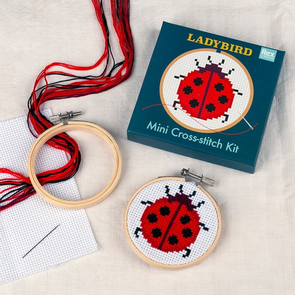 Zestaw kreatywny Cross-stitch Kit Ladybird – Rex London-image-1