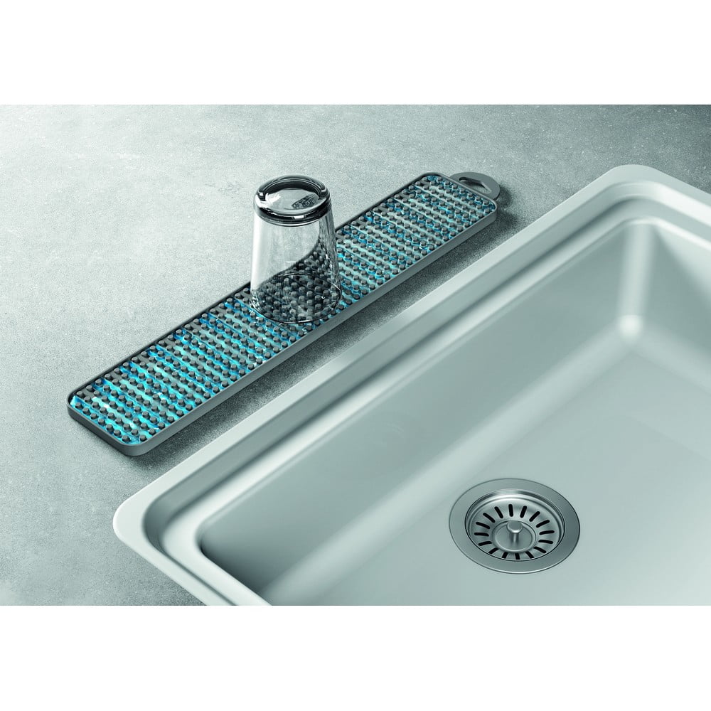 Szara plastikowa podkładka do naczyń 42x8 cm Gravity – Metaltex (zdjęcie 4)