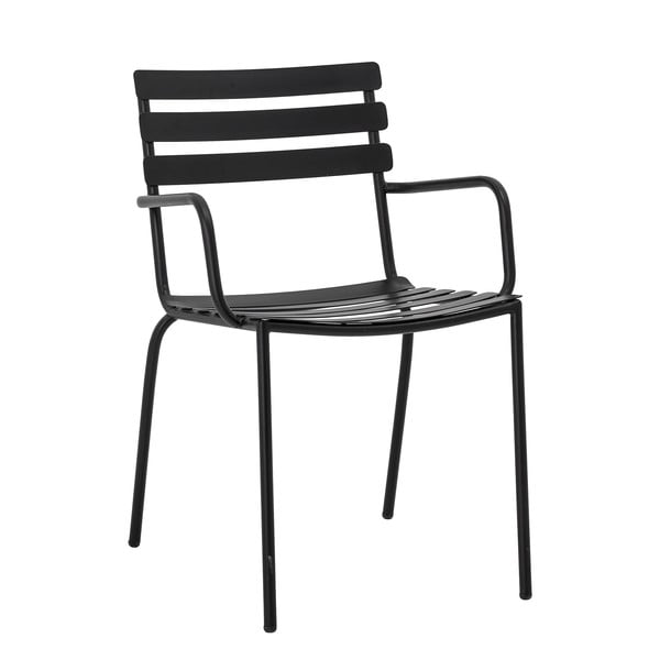 Czarne metalowe krzesło ogrodowe Monsi – Bloomingville