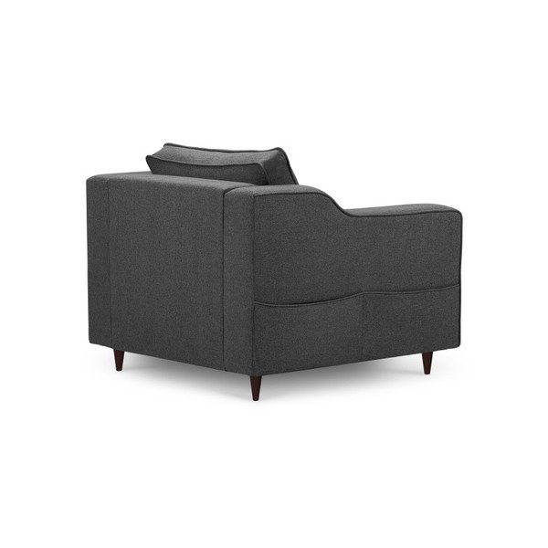 Antracytowy fotel Mazzini Sofas Narcisse-image-1