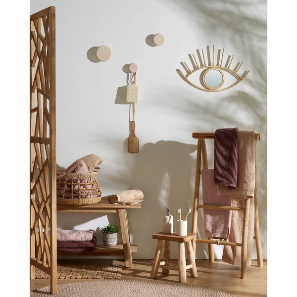 Ścienne drewniane haczyki zestaw 3 szt. w naturalnym kolorze Nadua – Kave Home-image-1