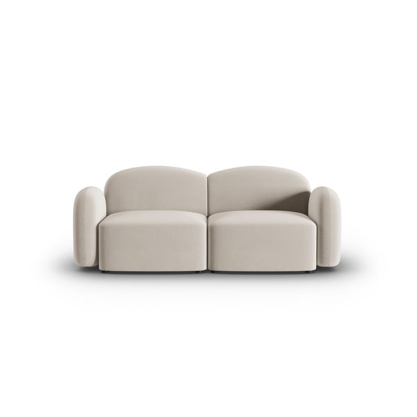 Beżowa aksamitna sofa 194 cm Blair – Micadoni Home