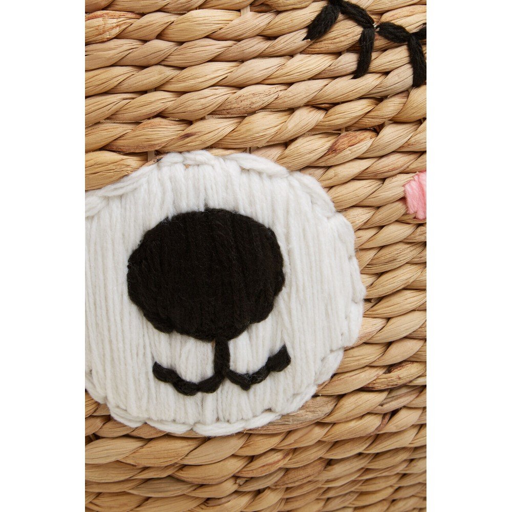 Dziecięcy kosz na zabawki z hiacyntu wodnego w naturalnym kolorze ø 49x40 cm Lidi Cat Face – Premier Housewares (zdjęcie 6)
