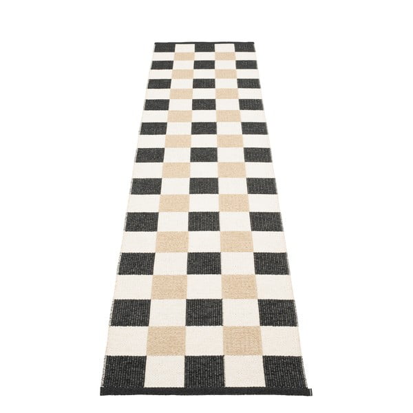 Czarno-kremowy chodnik odpowiedni na zewnątrz 70x300 cm Pix Black Vanilla – Pappelina