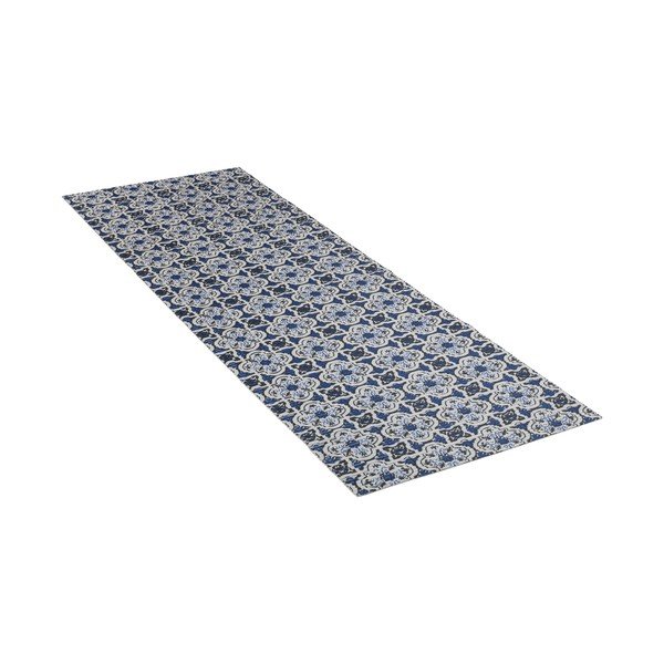 Biało-niebieski plastikowy dywanik łazienkowy 65x200 cm Murcia – Wenko-image-2