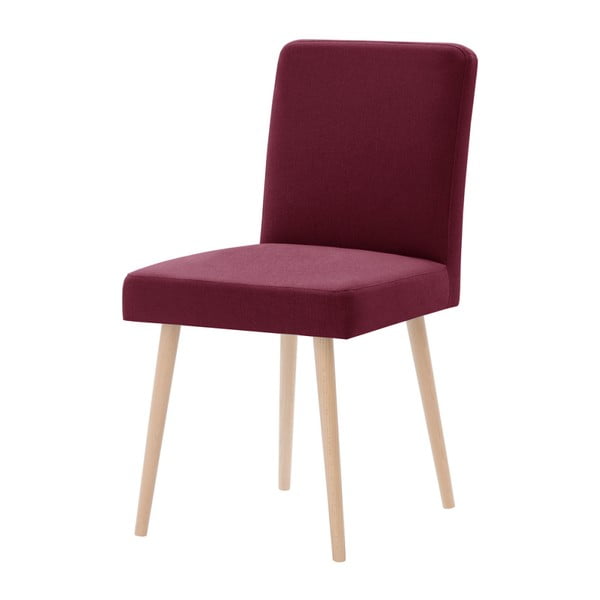 Czerwone krzesło z brązowymi nogami Ted Lapidus Maison Fragrance