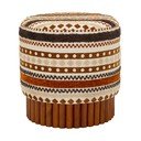 Brązowy/beżowy puf Ethnic  – Mauro Ferretti