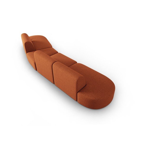 Pomarańczowa sofa 412 cm Shane – Micadoni Home-image-4