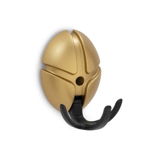 Czarny/w kolorze złota ścienny plastikowy haczyk Tick – Spinder Design-image-2