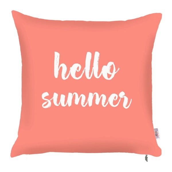 Poszewka na poduszkę Mike & Co. NEW YORK Coral Hello Summer, 43x43 cm