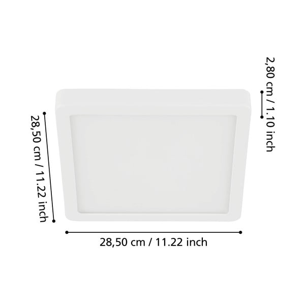 Biała lampa sufitowa LED 28,5x28,5 cm FUEVA 5 – EGLO-image-2