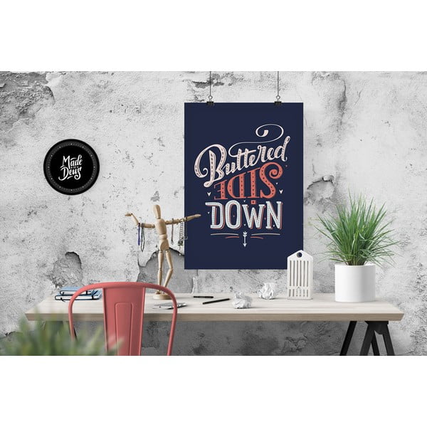 Plakat Buttered Side Down, A3