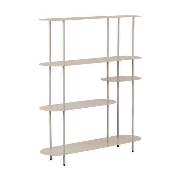 Beżowy metalowy regał 118x139x31 cm Rieti – House Nordic-image-2