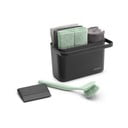 Ciemnoszary zestaw do mycia naczyń z plastiku z recyklingu SinkSide – Brabantia