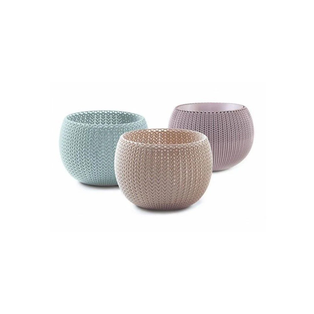 Plastikowe doniczki zestaw 3 szt. ø 15 cm Cozy – Keter