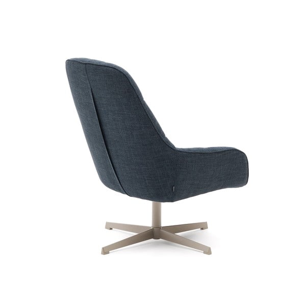 Szaroniebieski obrotowy fotel Jaspe – Kave Home-image-4