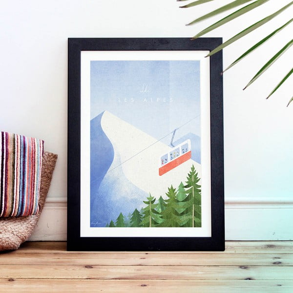 Plakat Travelposter Les Alpes, A3-image-1