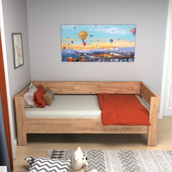 Łóżko jednoosobowe 90x190 cm Malina – Kalune Design-image-1