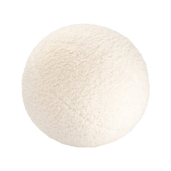 Kremowa poduszka na sofę dziecięcą z materiału bouclé Ball – Wigiwama