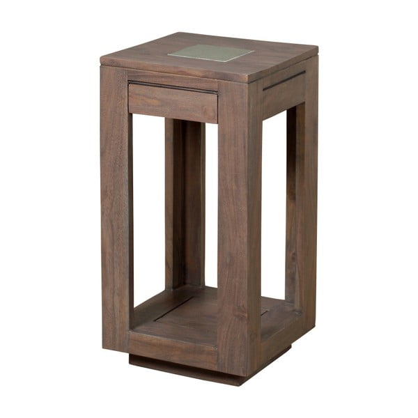 Wysoki stolik z szarego drewna akacjowego Woodjam Zara