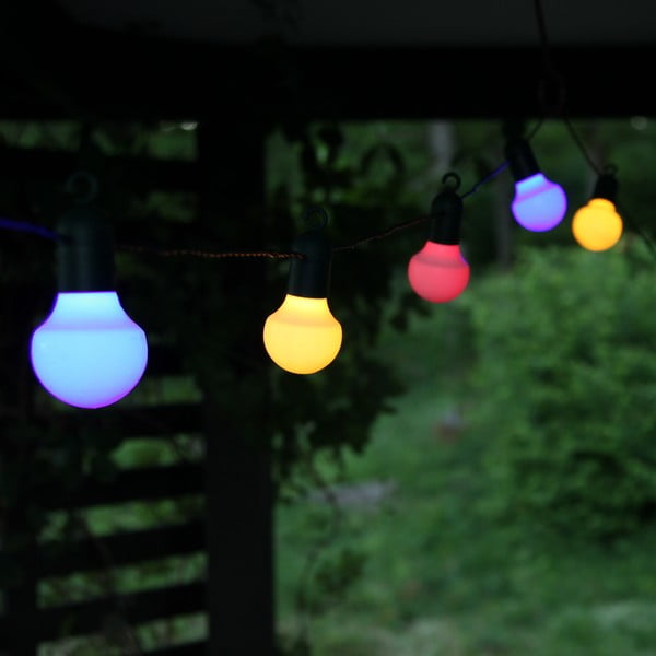 Kolorowa ogrodowa girlanda świetlna LED Star Trading Hooky, dł. 5,7 cm