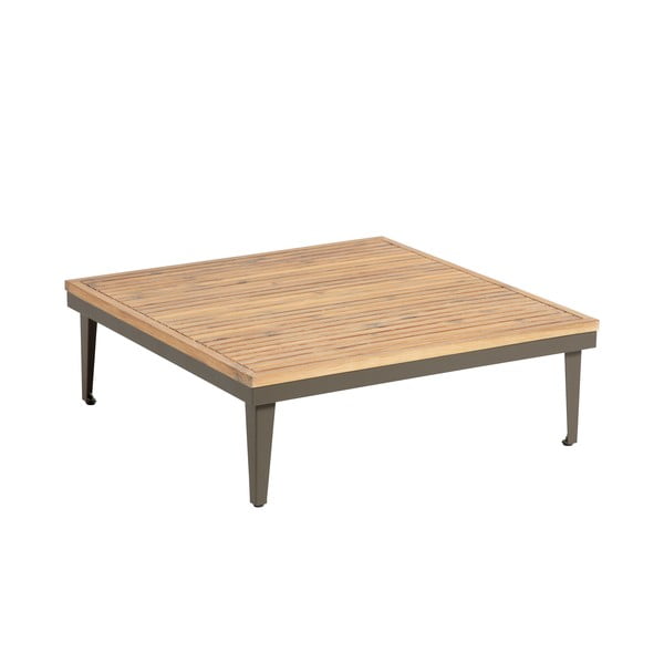 Ogrodowy stolik z blatem z drewna akacji Kave Home Pascale, 90x90 cm