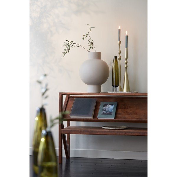 Konsola ze szklanym blatem w naturalnym kolorze 41x119 cm Yuki – Light & Living-image-1