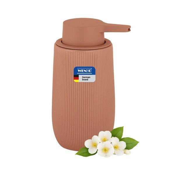 Brązowy plastikowy dozownik do mydła 400 ml Fablo – Wenko-image-3
